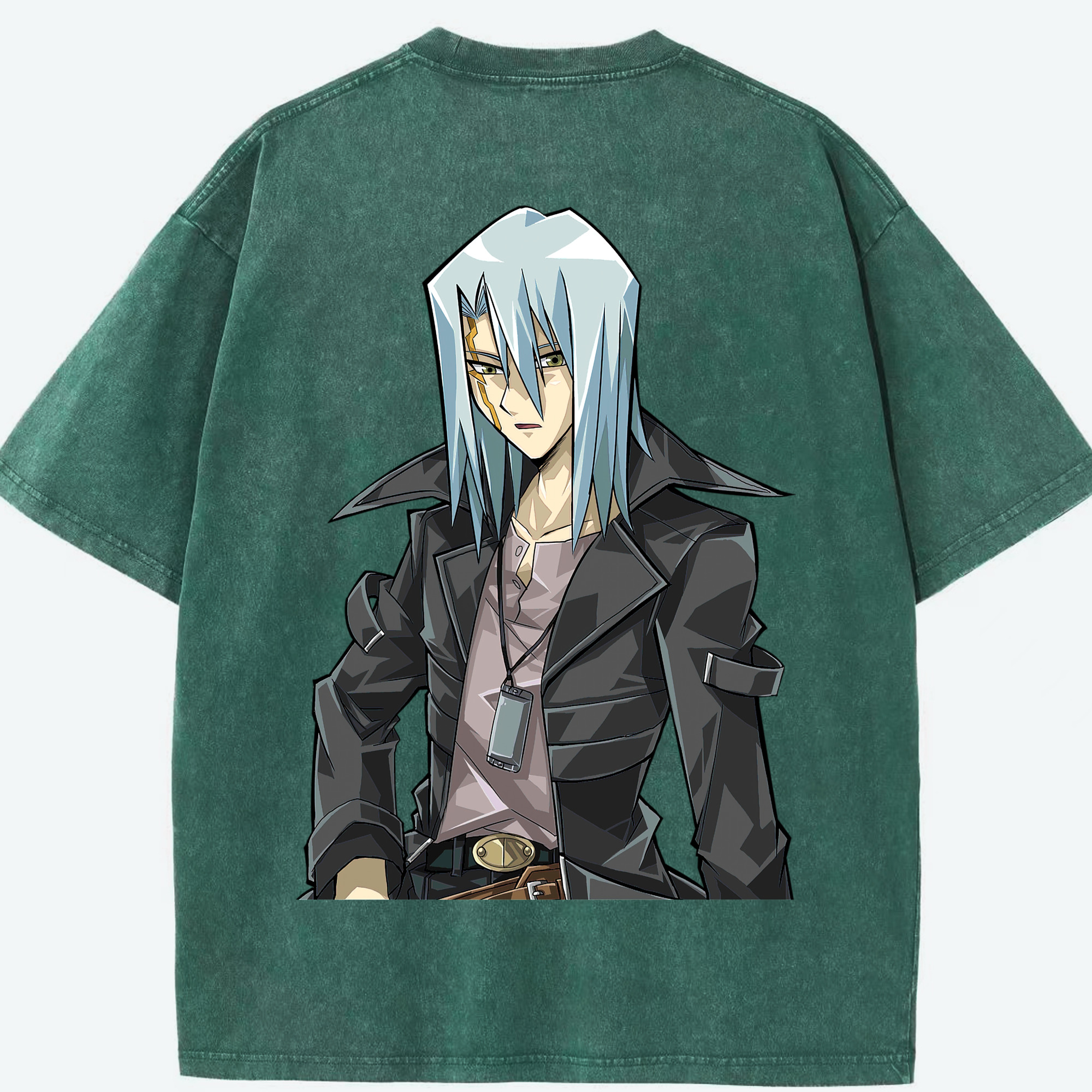 （画像用） 遊☆戯☆王 Yu-Gi-Oh! 綿100% ヴィンテージ風 半袖Tシャツ（背面プリント）